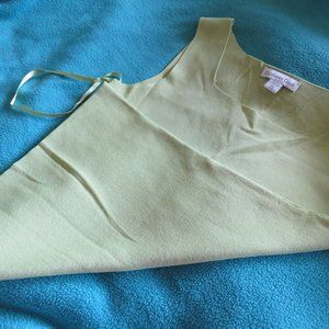 COLDWATER CREEK  XS RAYON/NYLON TANK TOP / LIME GR